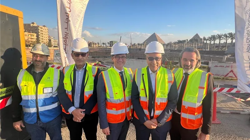 Abu Dhabi Tourism Investments and Accor Inspect Pyramids Hotel Project Ahead of  Mid-2027 Opening
