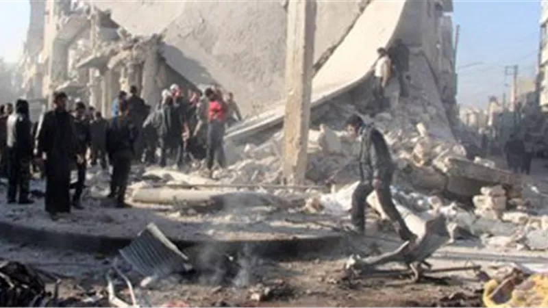 مقتل 32 شخصا على الأقل فى قصف للنظام السورى على حلب السورية